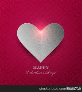 Design Valentine&rsquo;s day Background With Heart