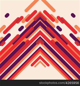Designed abstraction with colorful shapes