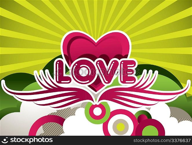Designed Love background