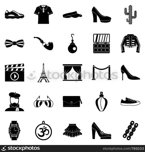 Designer icons set. Simple set of 25 designer vector icons for web isolated on white background. Designer icons set, simple style