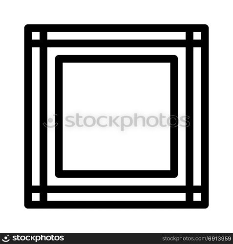 designer quare frame. designer square frame, icon on isolated background