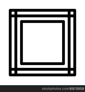 designer quare frame. designer square frame, icon on isolated background