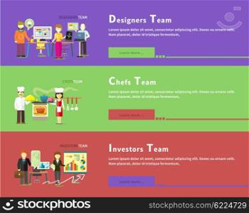 Designers team. Graphic design, web designer, architect and teamwork.