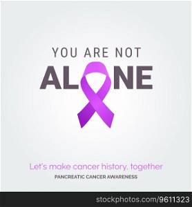 Designing a Cure. Vector Background Pancreatic Cancer Awareness Campaign