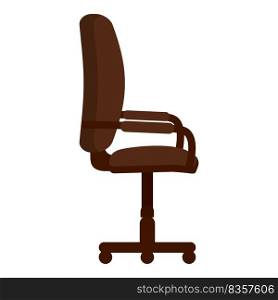 Desk chair icon cartoon vector. Front office. Empty seat. Desk chair icon cartoon vector. Front office