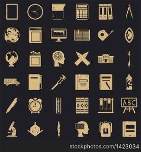 Desk icons set. Simple style of 36 desk vector icons for web for any design. Desk icons set, simple style