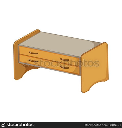 desk kid table cartoon. desk kid table sign. isolated symbol vector illustration. desk kid table cartoon vector illustration