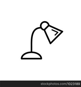 Desk lamp icon vector design template