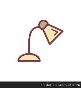 Desk lamp icon Vector design templates on white background