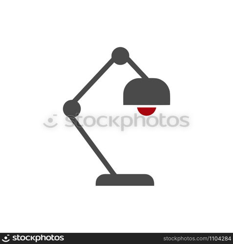 Desk lamp icon Vector design templates on white background