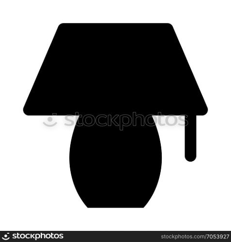 desk lamp isolated on white background