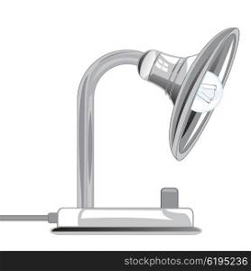 Desk lamp on white background is insulated. Desk lamp