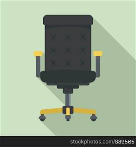 Desktop chair icon. Flat illustration of desktop chair vector icon for web design. Desktop chair icon, flat style
