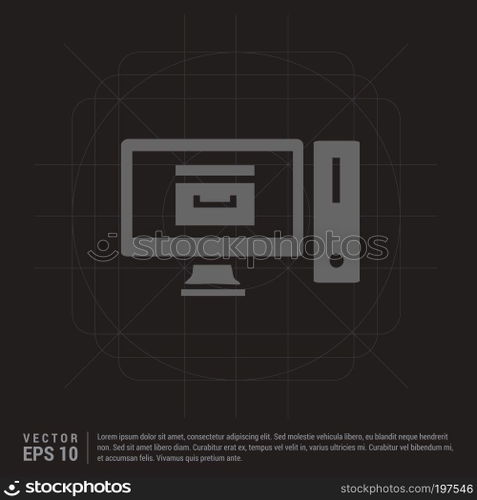 Desktop computer icon