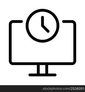 Desktop computer in standby mode after being idle