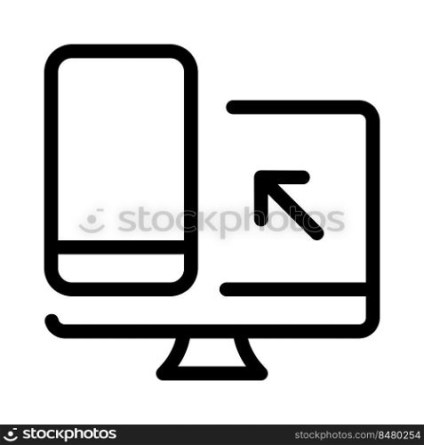 Desktop computer mirroring and file sharing to Android smartphone