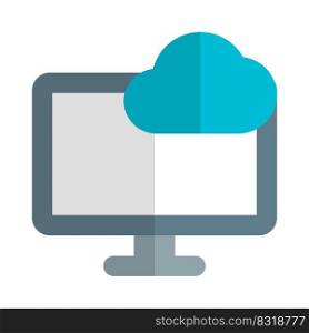 Desktop data storage connected to the cloud.
