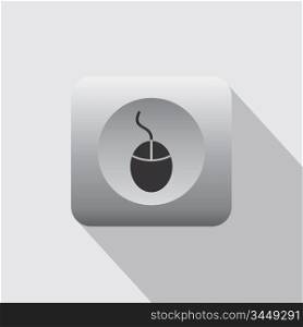 desktop mouse icon theme vector art illustration. desktop mouse icon