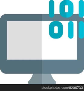 Desktop use binary code for process information.