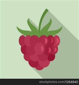 Dessert raspberry icon. Flat illustration of dessert raspberry vector icon for web design. Dessert raspberry icon, flat style
