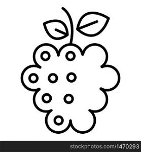 Dessert raspberry icon. Outline dessert raspberry vector icon for web design isolated on white background. Dessert raspberry icon, outline style