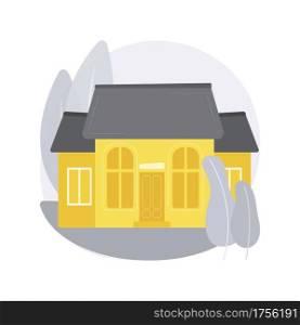 Detached house abstract concept vector illustration. Single family house, stand-alone household, single-detached building, individual land ownership, unattached dwelling unit abstract metaphor.. Detached house abstract concept vector illustration.