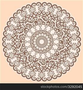 Detailed circular decorative background pattern