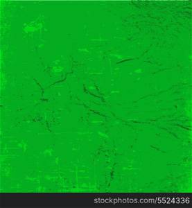 Detailed grunge background in shades of bright green