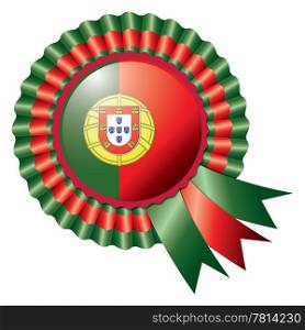 Detailed rosette flag Portugal, eps10 vector illustration