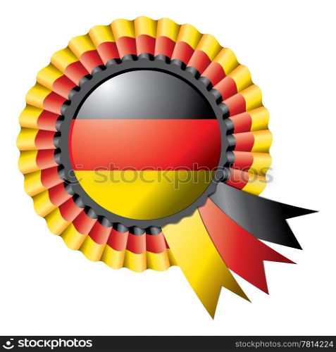 Detailed rosette flagof Germany, eps10 vector illustration