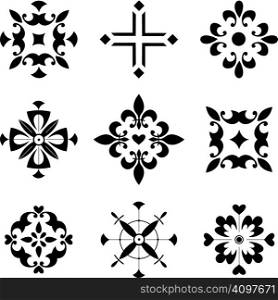 Details of ethnic decorative ornament - abstract vector illustration, design elements. Tattoo.