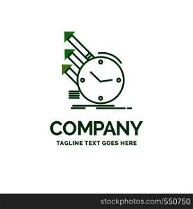 detection, inspection, of, regularities, research Flat Business Logo template. Creative Green Brand Name Design.