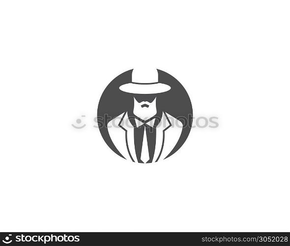 Detective logo vector template