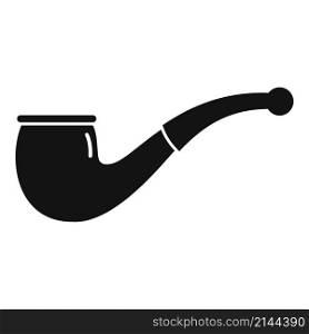 Detective smoke pipe icon simple vector. Old tobacco. Dad pipe. Detective smoke pipe icon simple vector. Old tobacco