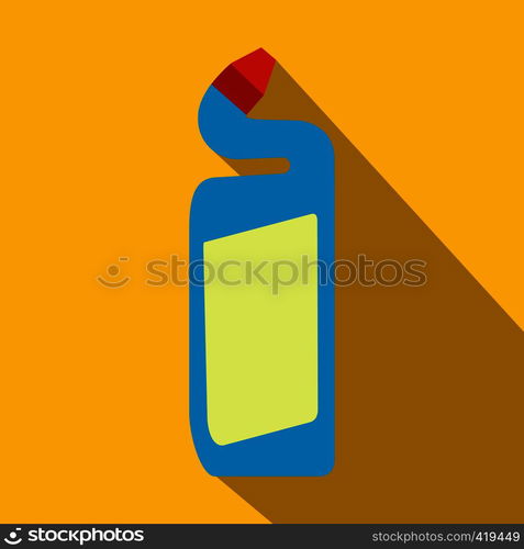 Detergent flat icon with shadow on a yellow background. Detergent flat icon with shadow