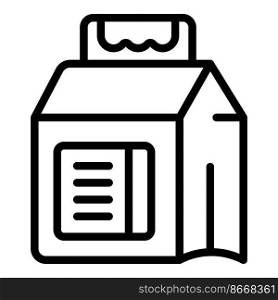 Detergent icon outline vector. Laundry product. Powder clean. Detergent icon outline vector. Laundry product