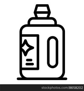 Detergent liquid icon outline vector. Bottle dish. Clean wash. Detergent liquid icon outline vector. Bottle dish