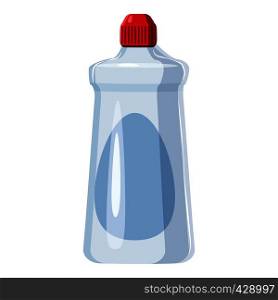 Detergent white bottle icon. Cartoon illustration of detergent white bottle vector icon for web. Detergent white bottle icon, cartoon style