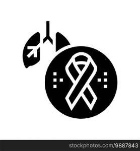 deterioration of lung function in hiv infected patients glyph icon vector. deterioration of lung function in hiv infected patients sign. isolated contour symbol black illustration. deterioration of lung function in hiv infected patients glyph icon vector illustration