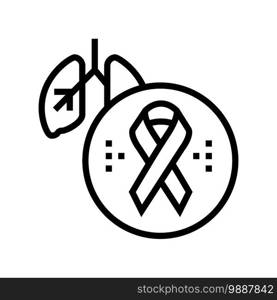 deterioration of lung function in hiv infected patients line icon vector. deterioration of lung function in hiv infected patients sign. isolated contour symbol black illustration. deterioration of lung function in hiv infected patients line icon vector illustration