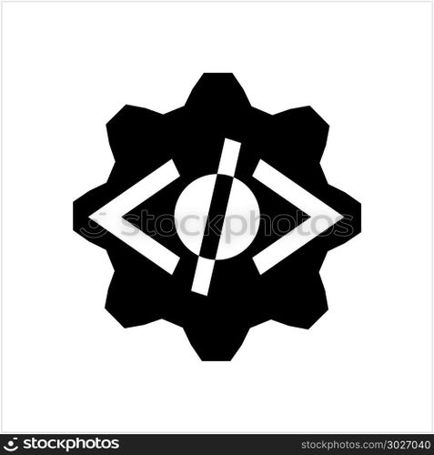 Developer Coding Tool Icon, Custom Coding Icon Vector Art Illustration. Developer Coding Tool Icon, Custom Coding Icon