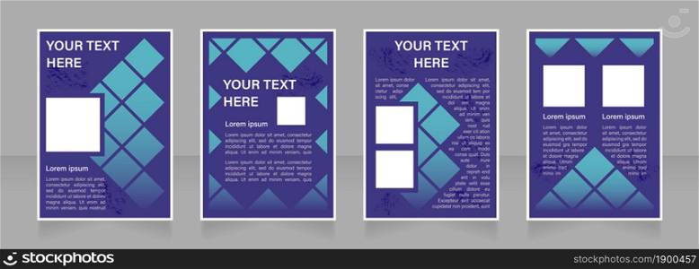 Developing new innovations blank brochure layout design. Entrepreneurship. Vertical poster template set with empty copy space for text. Premade corporate reports collection. Editable flyer paper pages. Developing new innovations blank brochure layout design