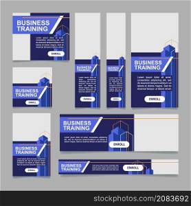 Developing potential employee abilities web banner design template. Vector flyer with text space. Advertising placard with customized copyspace. Printable poster for advertising. Arial font used. Developing potential employee abilities web banner design template