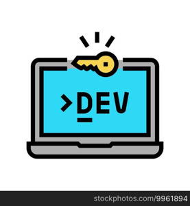 development computer software color icon vector. development computer software sign. isolated symbol illustration. development computer software color icon vector illustration