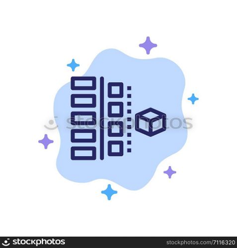 Development, Phases, Plan, Planning, Product Blue Icon on Abstract Cloud Background