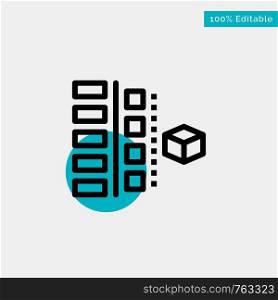 Development, Phases, Plan, Planning, Product turquoise highlight circle point Vector icon