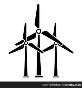 Development wind turbine icon. Simple illustration of development wind turbine vector icon for web design isolated on white background. Development wind turbine icon, simple style