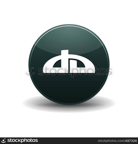 DeviantART icon in simple style on a white background. DeviantART icon, simple style