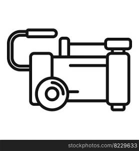 Device compressor icon outline vector. Air machine. Pump tank. Device compressor icon outline vector. Air machine