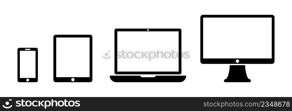Device Computer icon design element suitable for website, print design or app